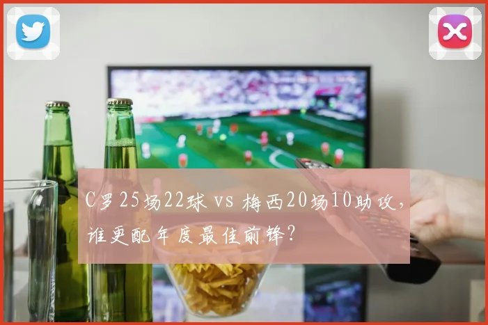 C罗25场22球 vs 梅西20场10助攻，谁更配年度最佳前锋？